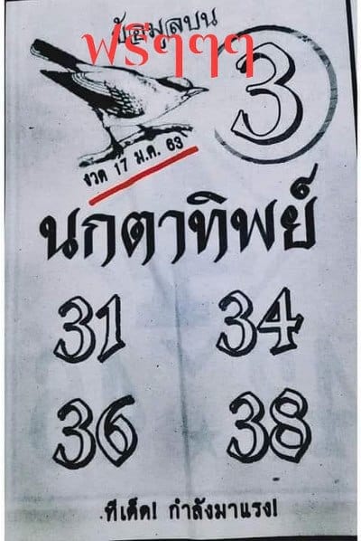 เลขเด็ด หวยนกตาทิพย์-170163