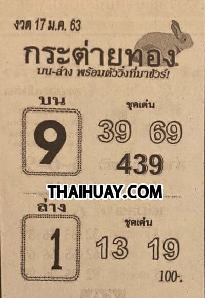 เลขเด็ด-กระต่ายทอง-170163