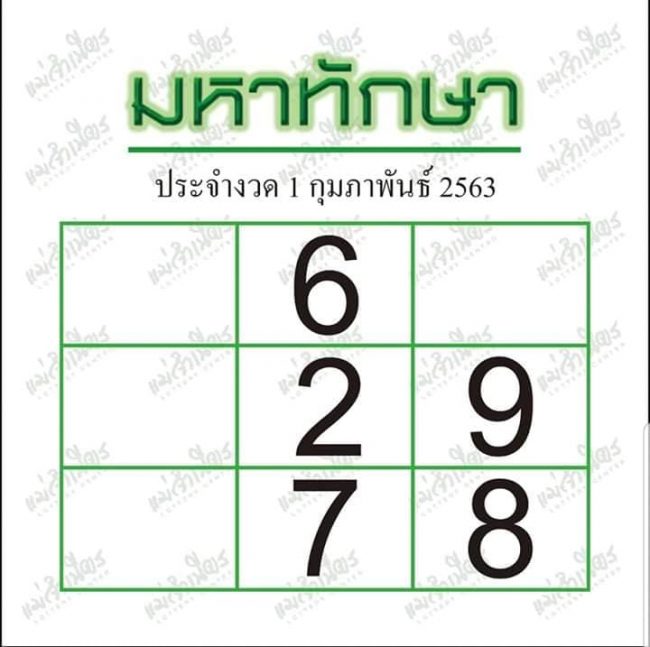 เลขเด็ด มหาทักษา-010263