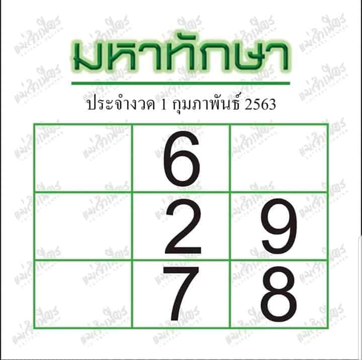 เลขเด็ด มหาทักษา-010263