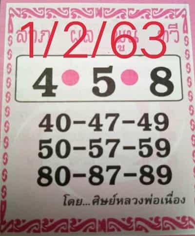 เลขเด็ด ศิษย์หลวงพ่อเนื่อง-010263