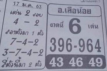 เลขเด็ด หวยอาจารย์เสือน้อย-170163