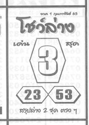 เลขเด็ด โชว์ล่าง-010263