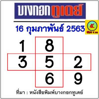 หวยบางกอกทูเดย์-160263