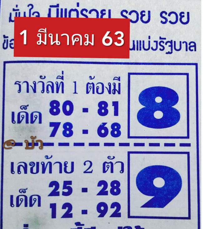 เลขเด็ด มีแต่รวย-010363