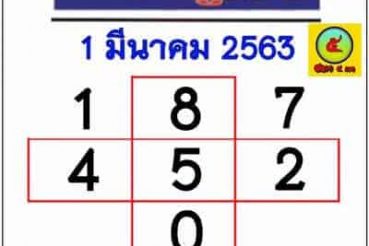 เลขเด็ด หวยบางกอกทูเดย์-010363