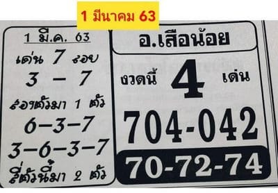 เลขเด็ด หวยอาจารย์เสือน้อย-010363