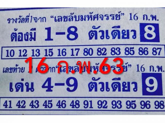 เลขเด็ด เลขลับมหัศจรรย์-160263
