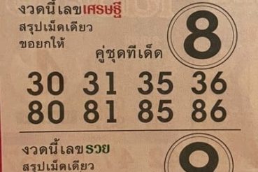 เลขเด็ด เลขสรุปนาทีสุดท้าย-160263