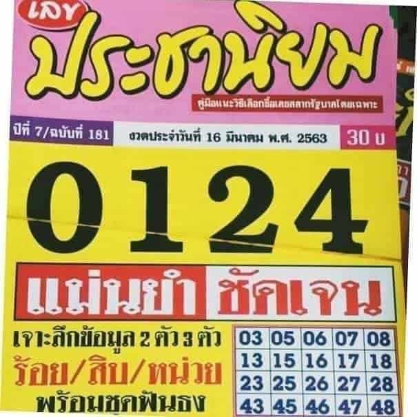 เลขเด็ด ประชานิยม-160363