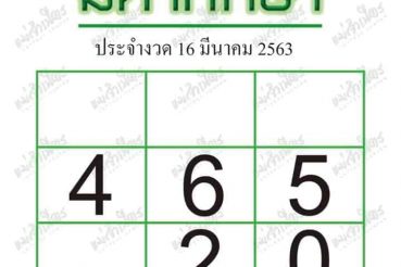 เลขเด็ด มหาทักษา-160363