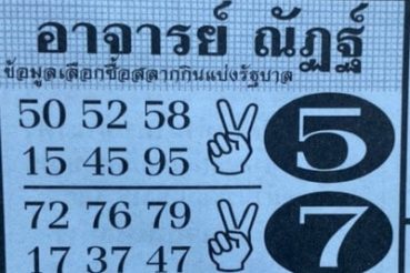 เลขเด็ด หวยอ.ณัฏฐ์-160363