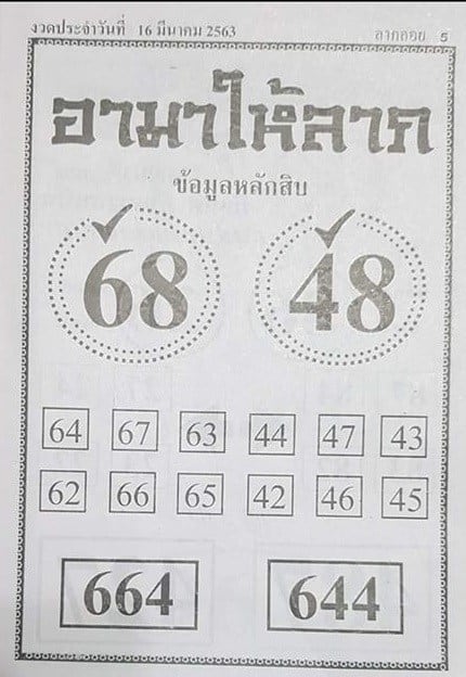 เลขเด็ด อาม่าให้ลาภ-160363