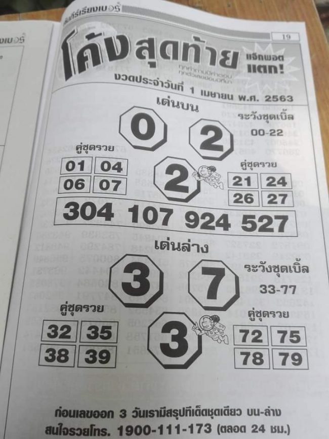 เลขเด็ด โค้งสุดท้าย-010463