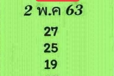 เลขเด็ด สองตัวตรง-020563