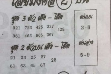 หวยซอง-หวยอาจาร์หนู-010663