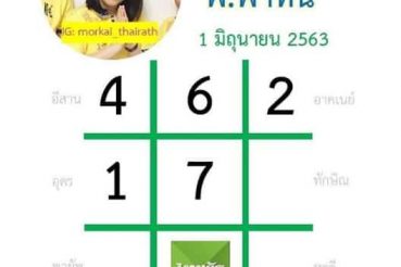 หวยหนังสือพิมพ์ หวยไทยรัฐ-010663