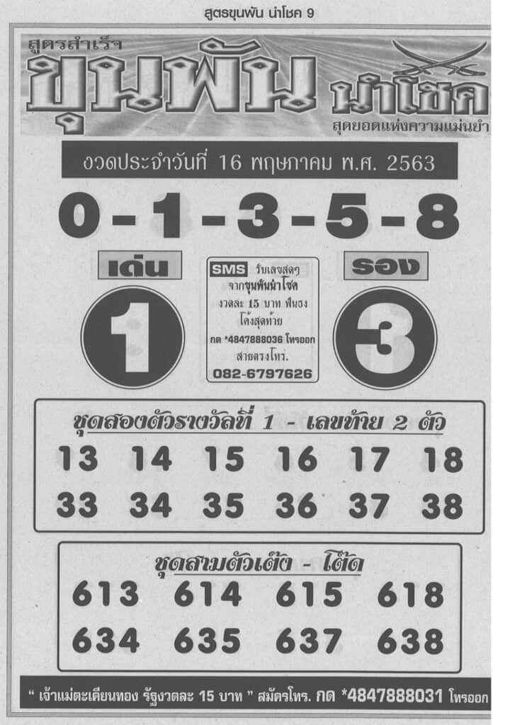 เลขเด็ด ขุนพัน-160563
