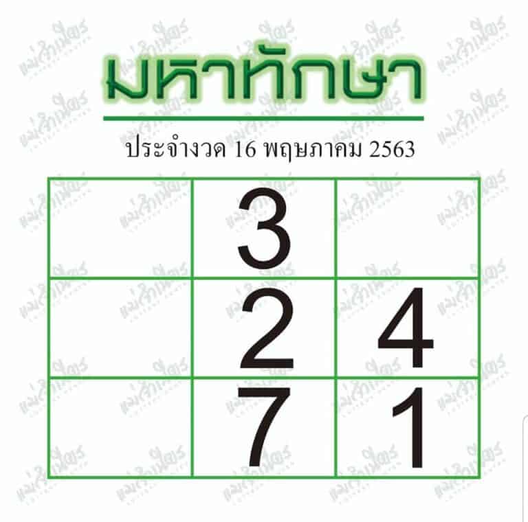 เลขเด็ด-มหาทักษา-160563