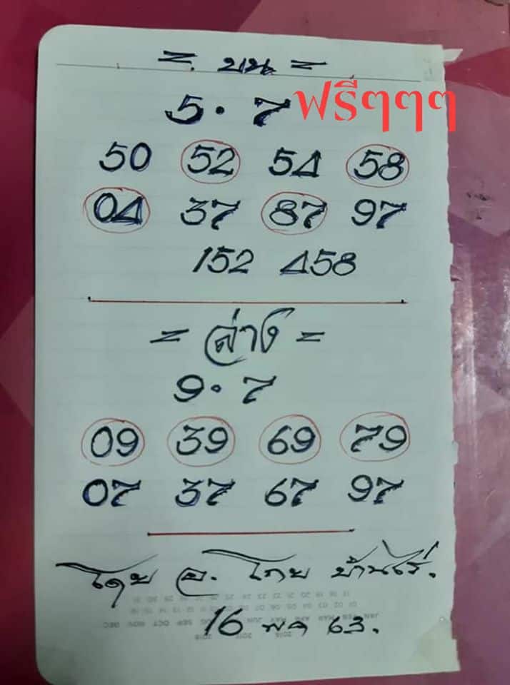 เลขเด็ด หวยอ.โกยบ้านไร่-160563
