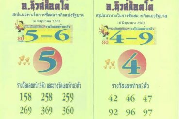 หวยซอง หวยอ.นิวส์ล็อตโต้-160663