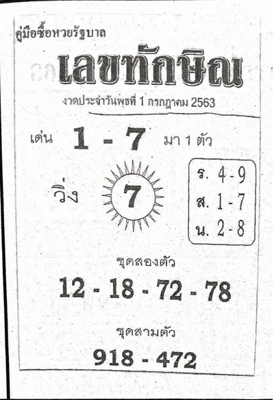 หวยซอง-หวยเลขทักษิณ-010763