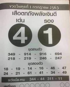 หวยซอง หวยเสือตกถัง-010763