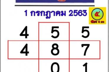 หวยหนังสือพิมพ์ หวยบางกอกทูเดย์-010763