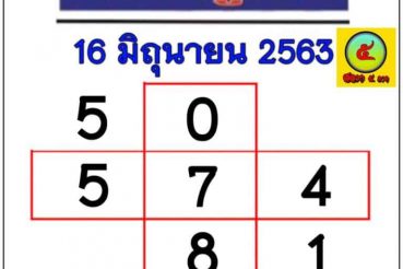 หวยหนังสือพิมพ์ หวยบางกอกทูเดย์-160663