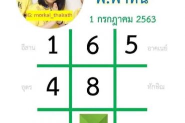 หวยหนังสือพิมพ์ หวยไทยรัฐ-010763