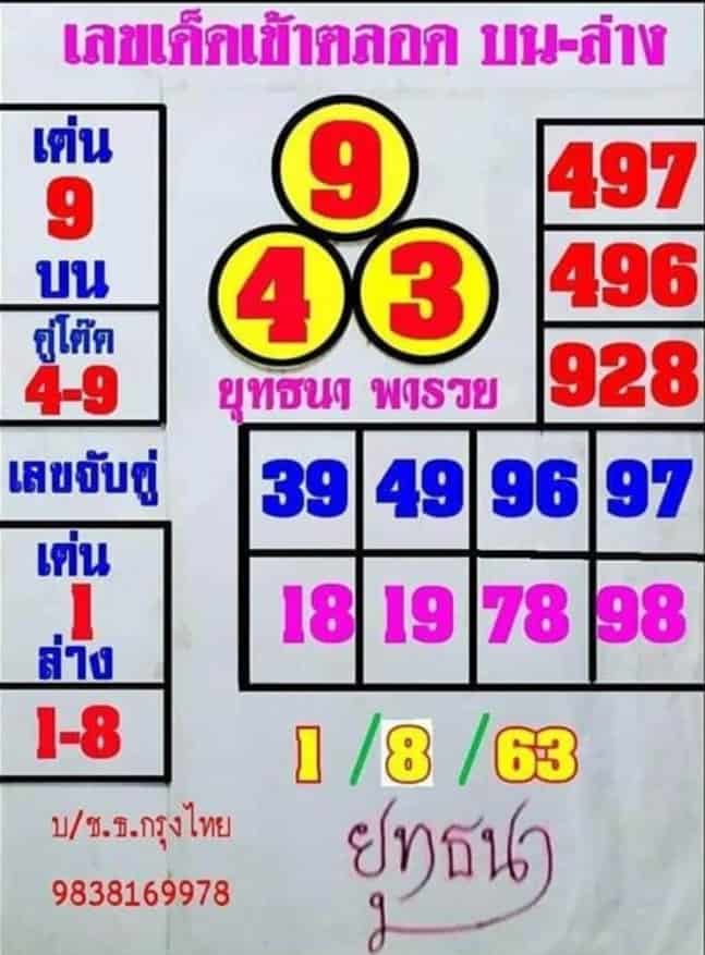 หวยซอง หวยยุทธนาพารวย-010863