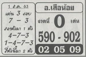 หวยซอง-หวยอ.เสือน้อย-010863