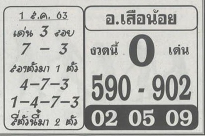 หวยซอง-หวยอ.เสือน้อย-010863