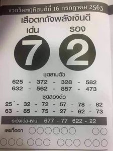 หวยซอง-หวยเสือตกถัง-160763