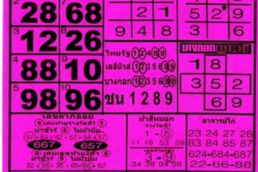 หวยโอเคล็อตเตอรี่-160863