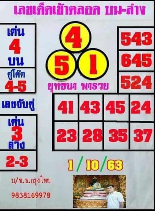 หวยซอง-หวยยุทธนาพารวย-011063