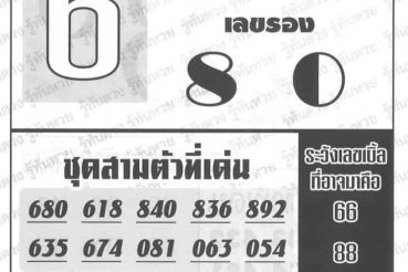 หวยซอง-หวยอาจารย์ช้าง-160963