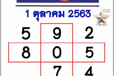 หวยหนังสือพิมพ์ หวยบางกอกทูเดย์-011063