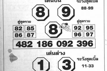 หวยซอง หวยเลขโค้งสุดท้าย-011163