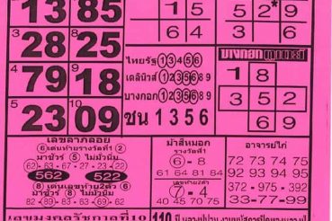หวยโอเคล็อตเตอรี่-011163