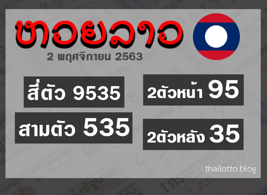 ผลหวยลาว-021163