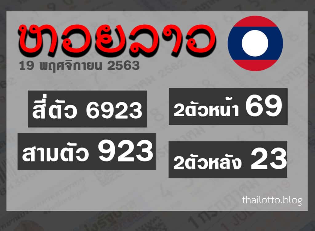 ผลหวยลาว-191163