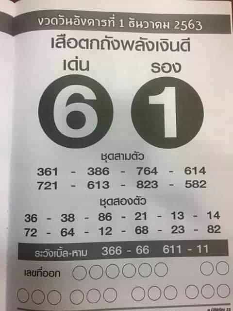 หวยซอง-หวยเสือตกถัง-011263