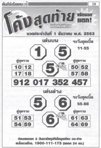 หวยซอง-หวยโค้งสุดท้าย-011263