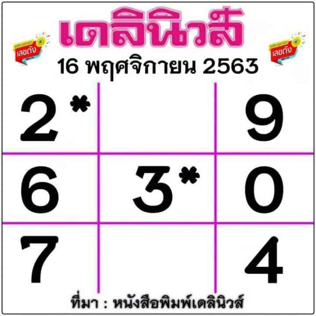 หวยเดลินิวส์-161163