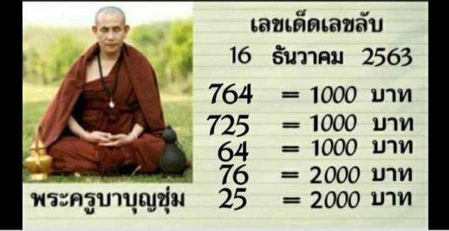 หวยซอง-หวยครูบาบุญชุ่ม-161263