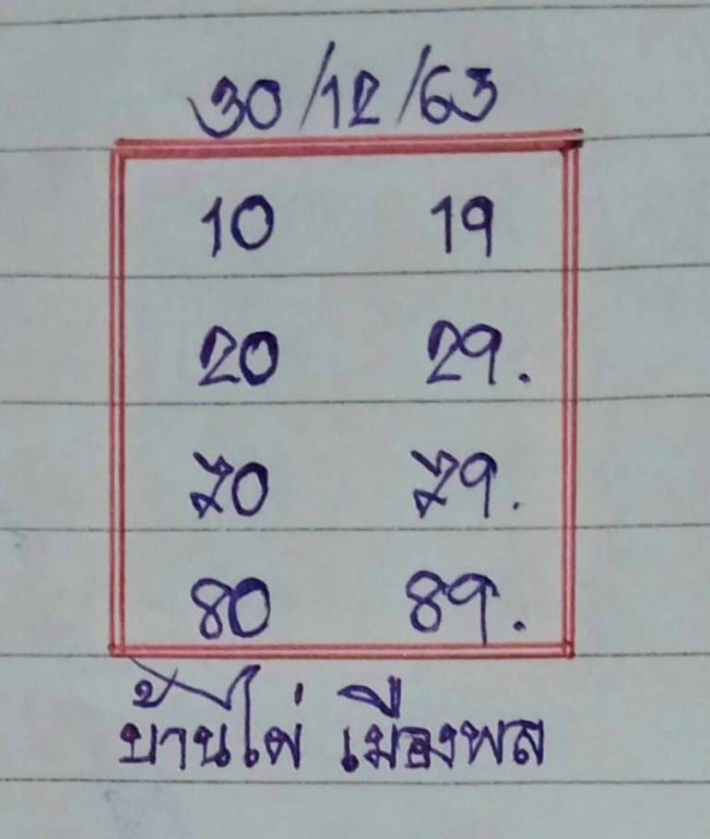 หวยซอง-หวยบ้านไผ่เมืองพล-301263