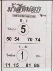 หวยซอง-หวยม้าสีหมอก-161263