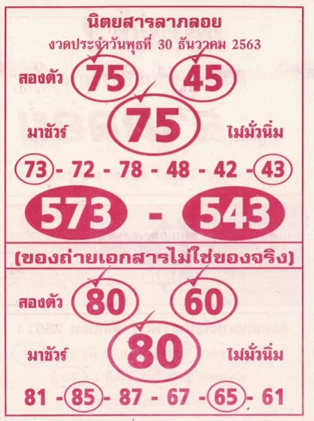 หวยซอง-หวยลาภลอย-301263