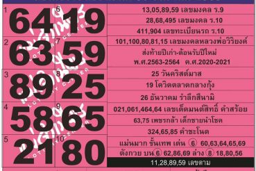 หวยซอง-หวยแม่จำเนียร-301263